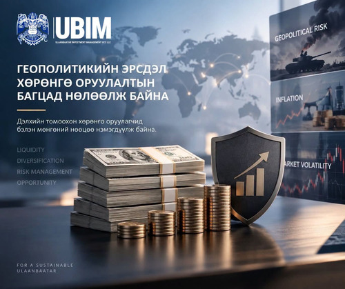 ГЕОПОЛИТИКИЙН ЭРСДЭЛ ХӨРӨНГӨ ОРУУЛАЛТЫН БАГЦАД НӨЛӨӨЛЖ БАЙНА.